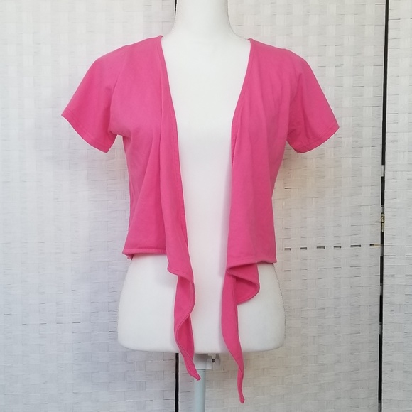 Lazer Heaven Pink Tie Front Bolero - Picture 4 of 5